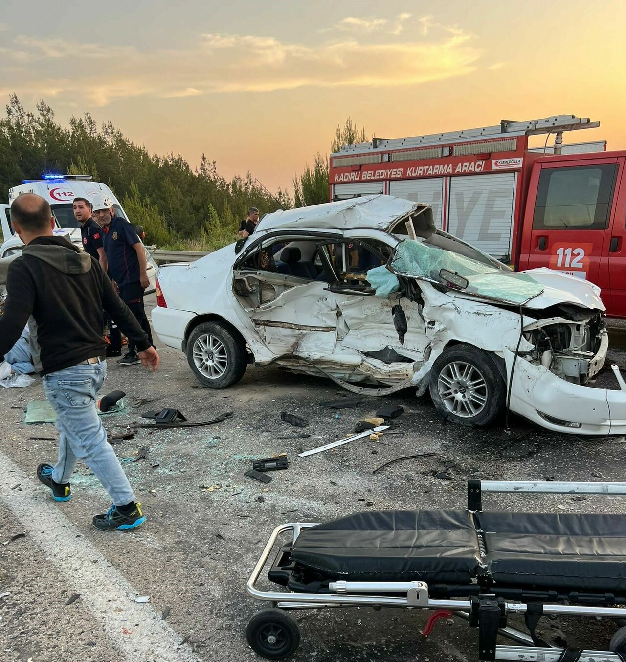 Kadirli’de Zincirleme Trafik Kazası