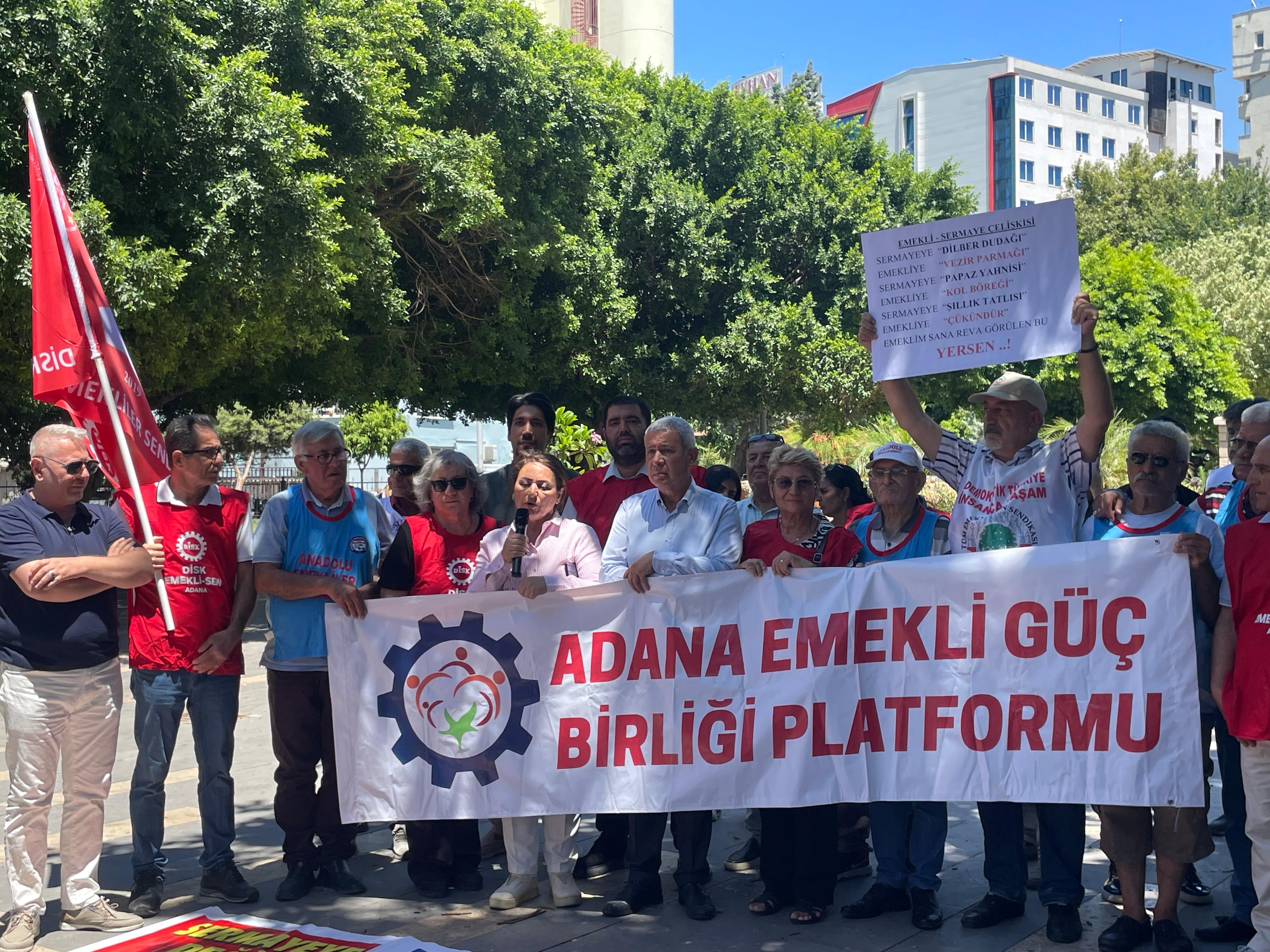Adana’da Emeklilerden Geçim Çığlığı
