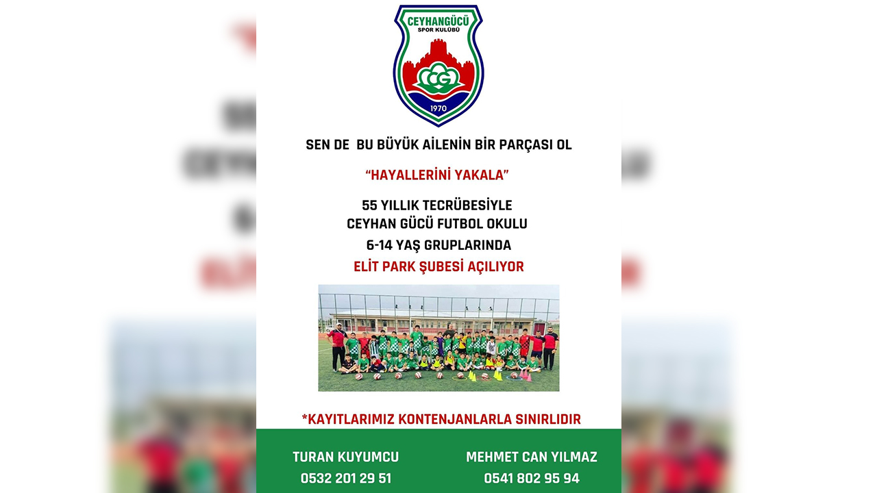 Ceyhangücü Yeni Yetenekler Arıyor-1