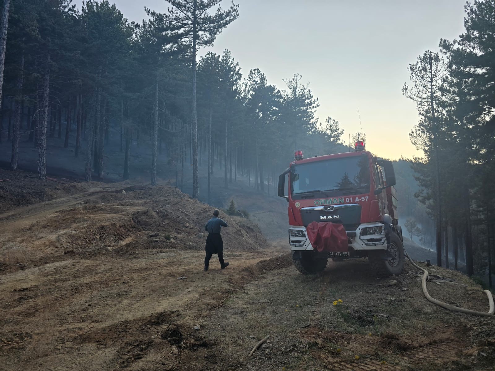 Feke’de Ormanı Saran Alevler Kontrol Altına Alında (1)