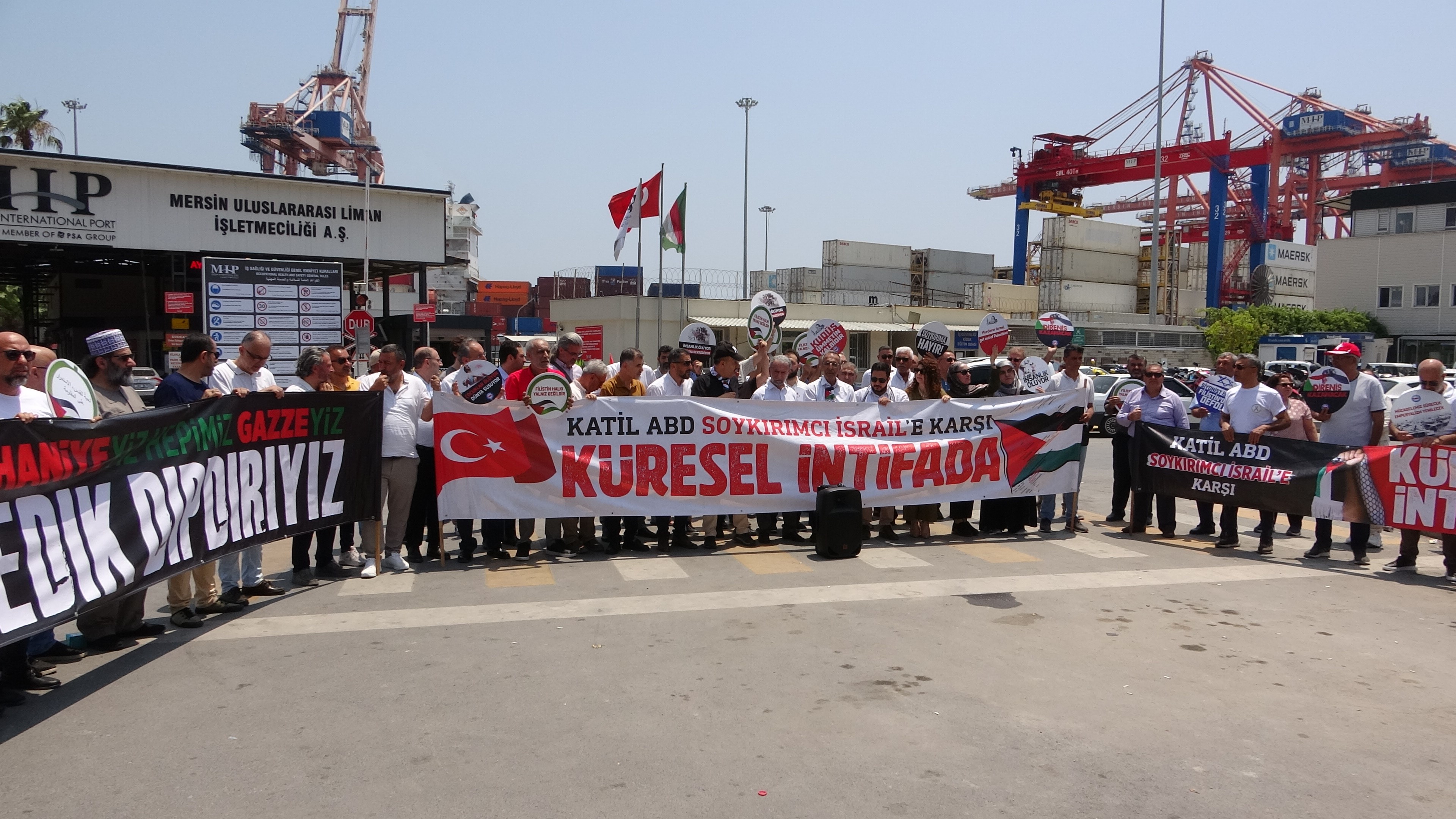 Madleen Gemisi Için Ayaklandılar Mersin’den İsrail’e Sert Tepki (1)