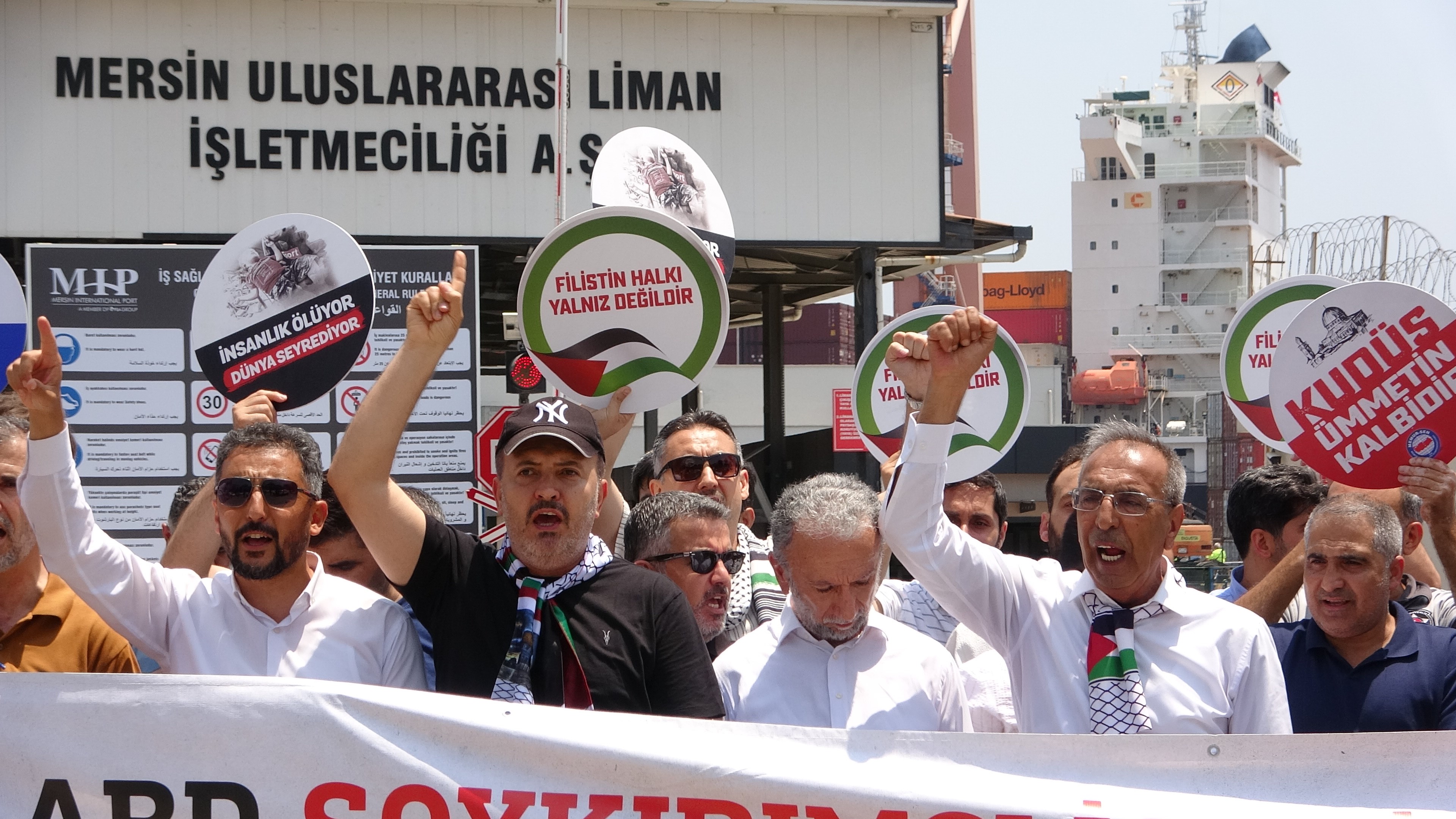 Madleen Gemisi Için Ayaklandılar Mersin’den İsrail’e Sert Tepki (2)