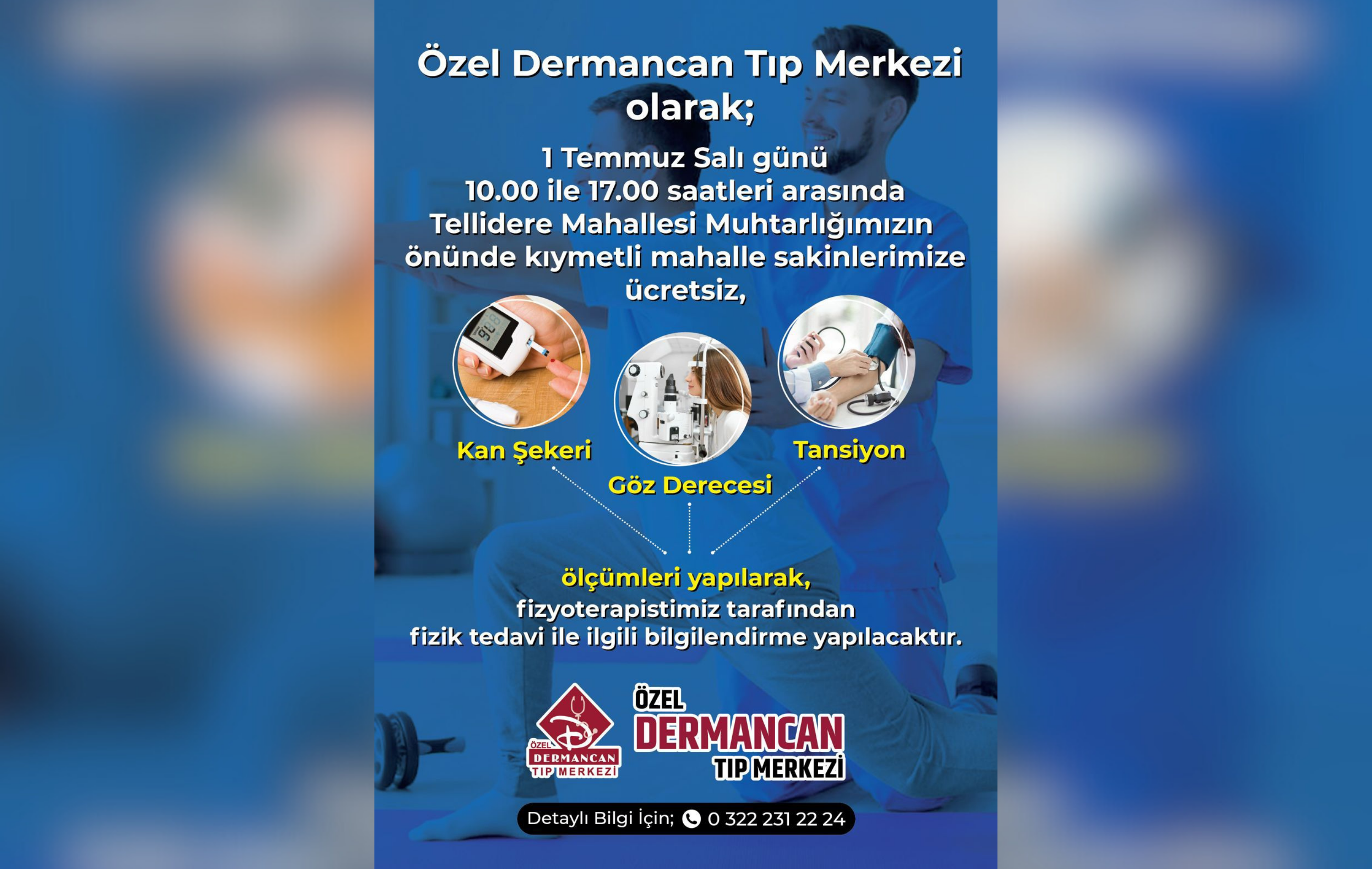 Tellidere Mahallesi Sakinlerine Ücretsiz Göz Sağlığı Taraması