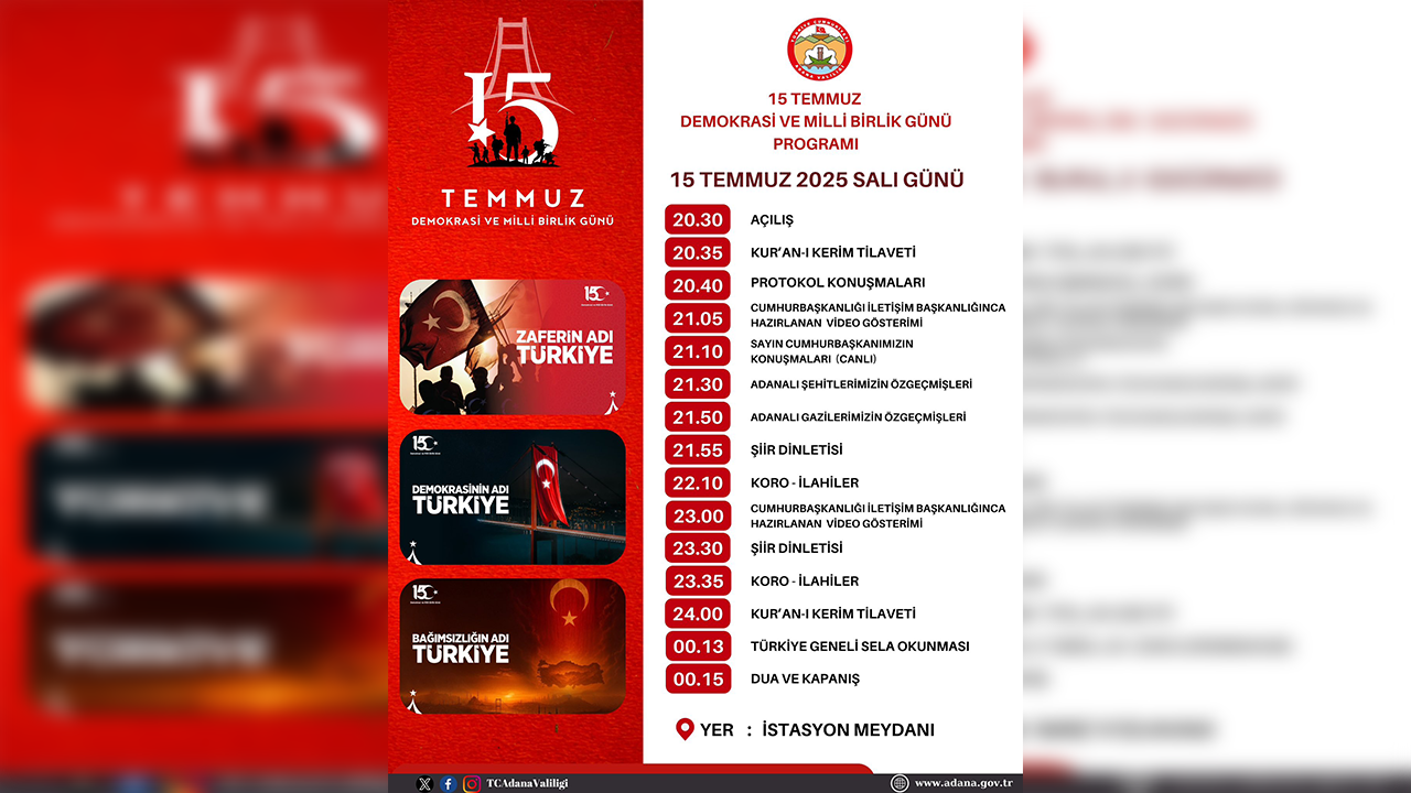 15Temmuzprogramadana