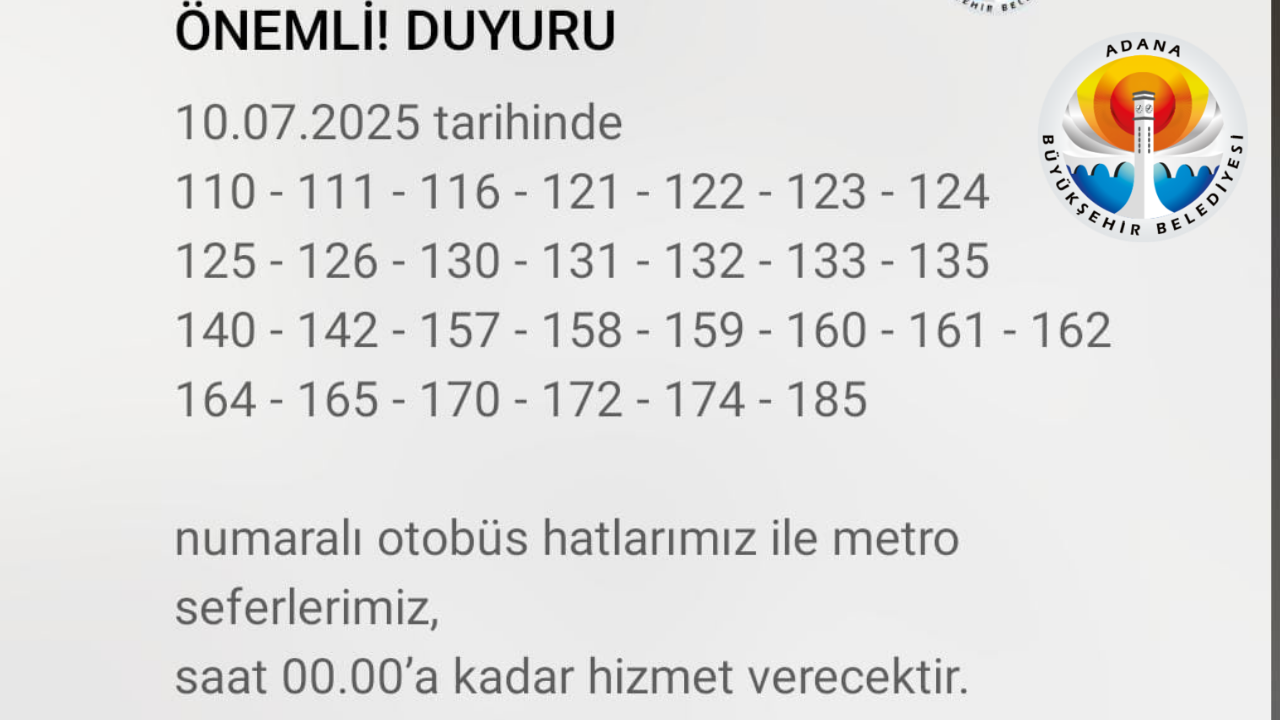 Adana Ulaşım