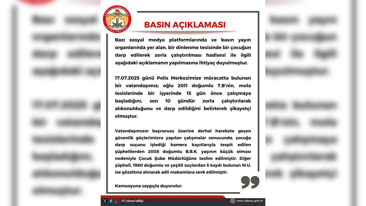 Dinlenme Tesisinde Skandal! Küçük Çocuk Zorla Çalıştırılıp Darp Edildi (2)