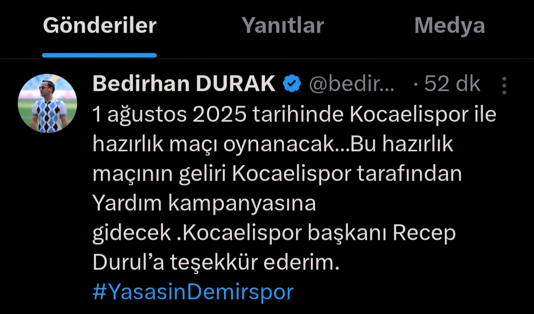 Kocaeli Spordan Adana Demirspora Büyük Dayanışma 1 Ağustostaki Özel Maçın Geliri Demirspora Kalaca (4)