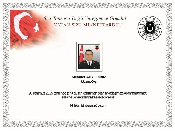 Son Daki̇ka! Şırnak’tan Acı Haber 1 Asker Şehit Oldu (1)