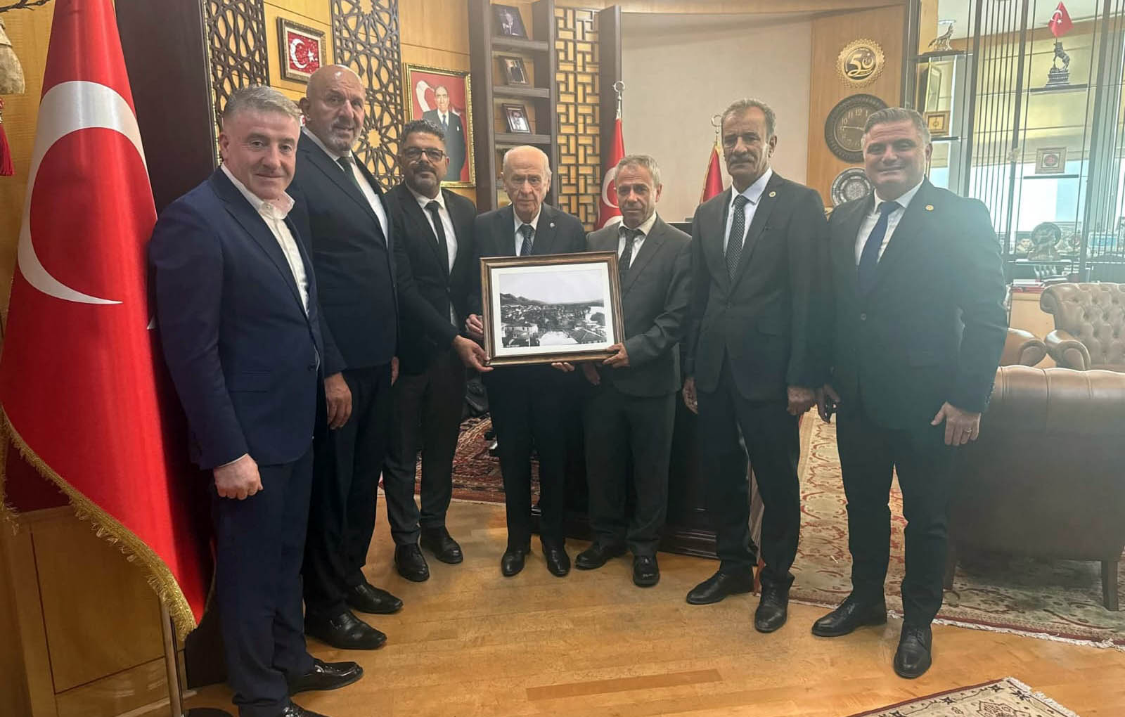 Türkiye Muhtarlar Konfederasyonu’ndan Bahçeli’ye Ziyaret Devletimizin Yanındayız2