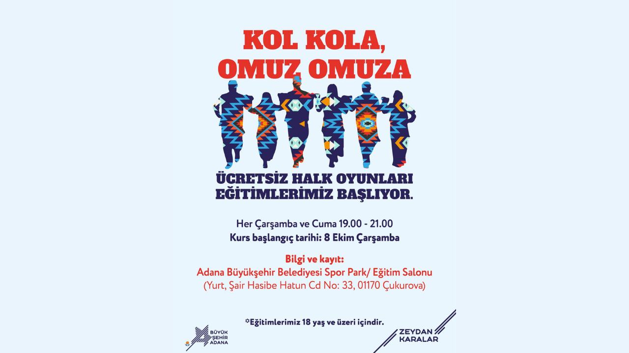 Büyükşehir Belediyesi’nden Ücretsiz Halk Oyunları Eğitimi