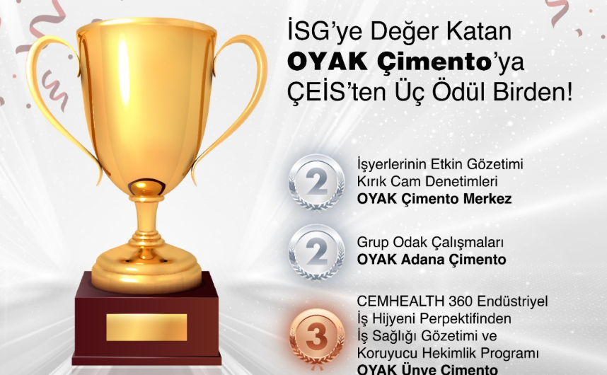 İsg’ye Değer Katan Oyak Çimento’ya Çei̇s’ten Üç Ödül Birden