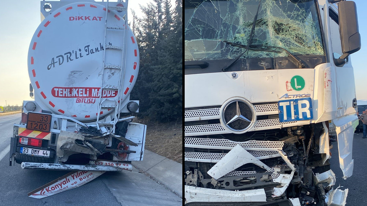 Otoyolda Araçlar Birbirine Girdi, Yol Trafiğe Kapandı!