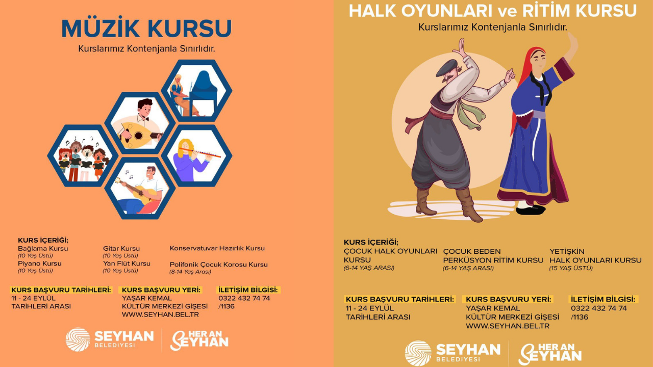 Sanat Ve Kültürle Dolu Güz Dönemi! Seyhan’da Kurs Başvuruları Açıldı (2)