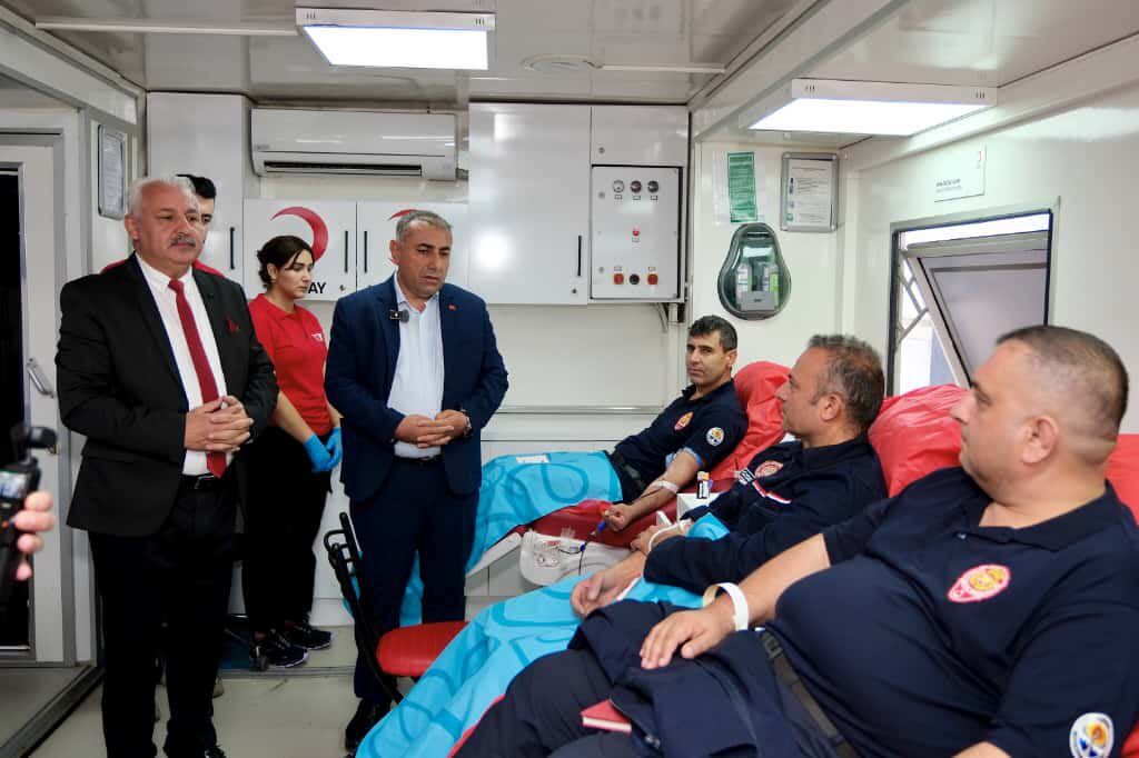 Adana İtfaiyesinden Kızılay’a Kan Bağışı Desteği (2)