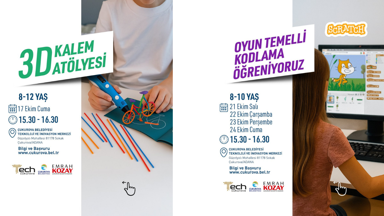 Çukurova Belediyesi’nden Çocuklara Ücretsiz Teknoloji Atölyeleri 2