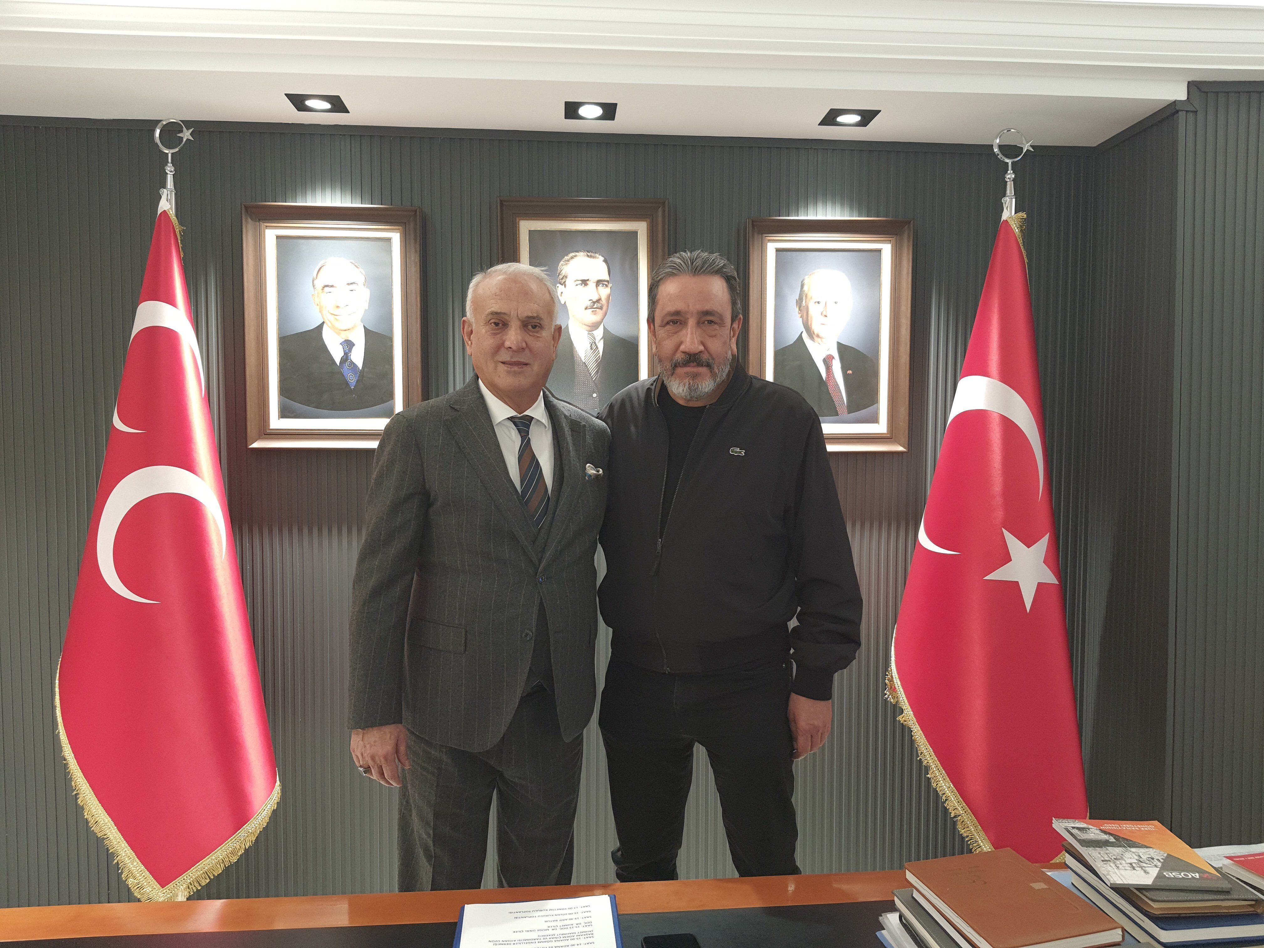 Adana 01 Fk Heyetinden Mhp Adana İl Başkanlığı’na Ziyaret (2)