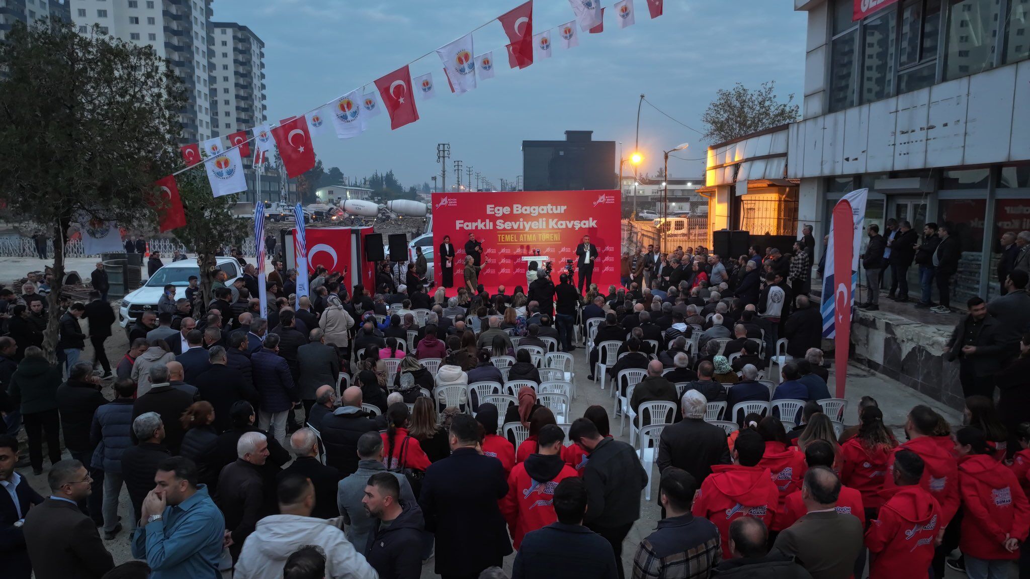 Adana'da Ege Bağatur Farklı Seviyeli Kavşak’ın Temeli Atıldı3