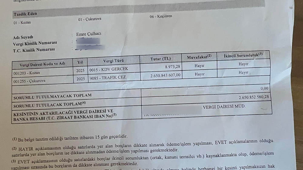 Avukata 2,6 Milyar Liralık Trafik Cezası Şoku! (2)