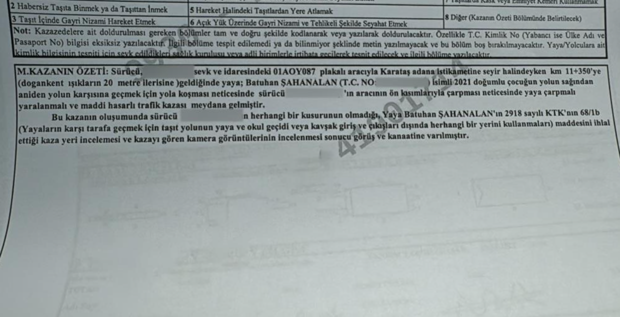Kamyonetin Çarptığı 5 Yaşındaki Çocuk Kusurlu Bulundu (3)