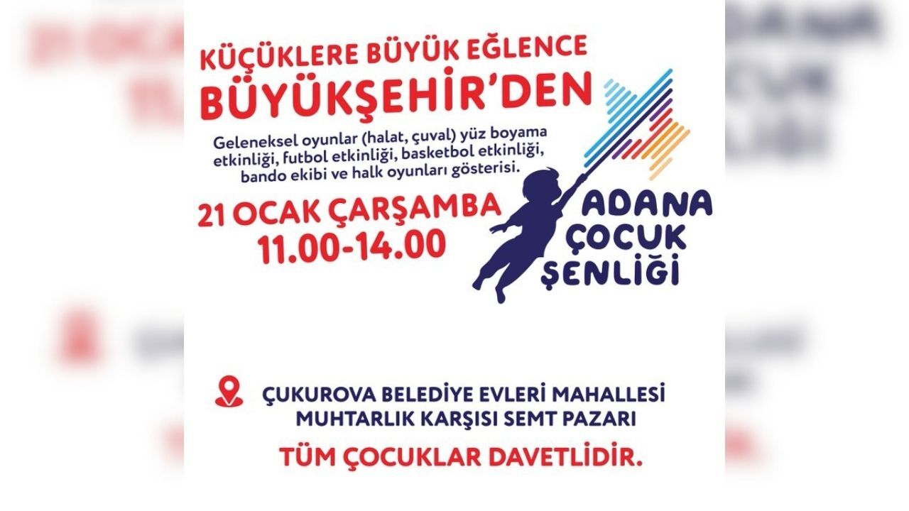 Adana Büyükşehir’den Çocuklara Şenlik Dolu Bir Gün (1)