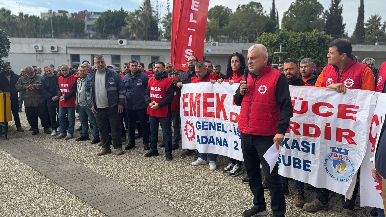 Çukurova’da Işçiler Ödenmeyen Alacaklar Için Toplandı (1)