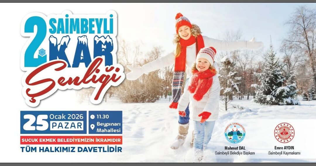 Saimbeyli’de Kış Masalı Yazılıyor Kar Şöleni İçin Geri Sayım