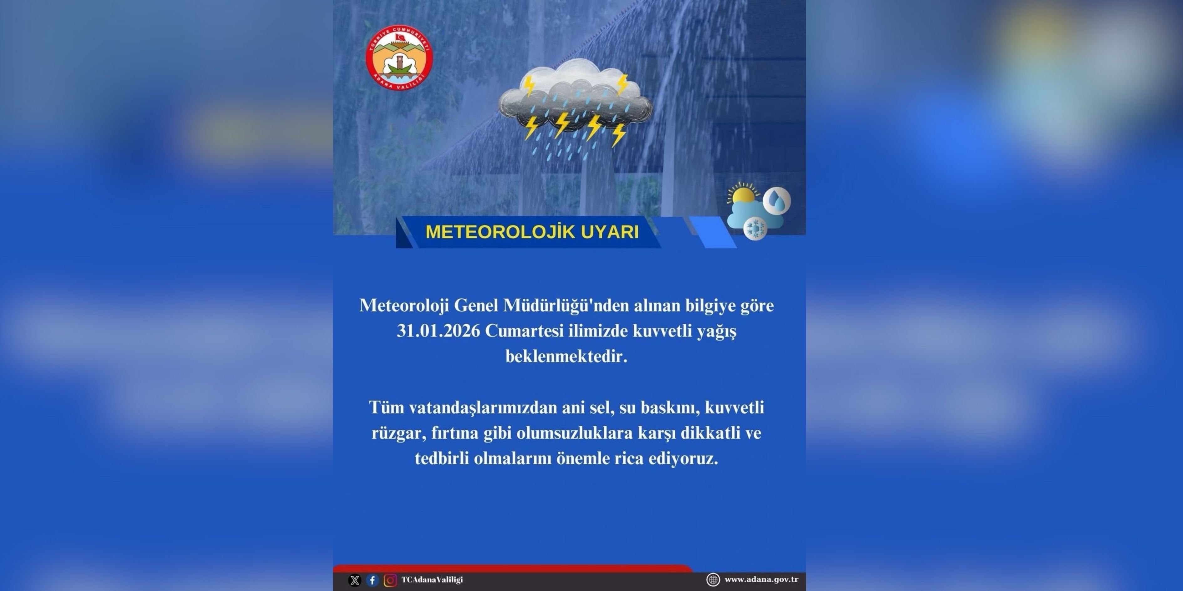 Valilikten Kritik Uyarı Adanalılar Dikkat!
