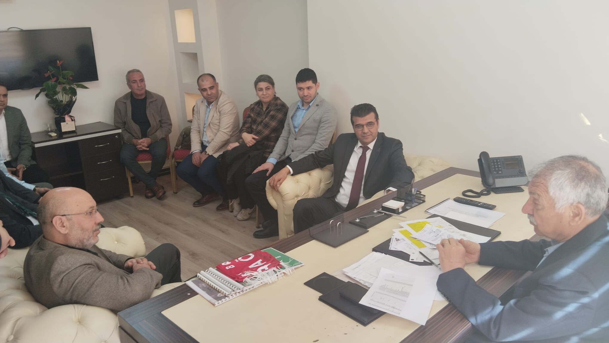 Başkan Karalar'a Geniş Katılımlı Geçmiş Olsun Ziyareti 2