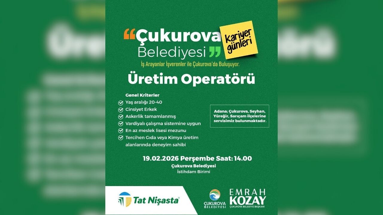 Çukurova Belediyesi Kariyer Günleri Iş Arayanları Bekliyor