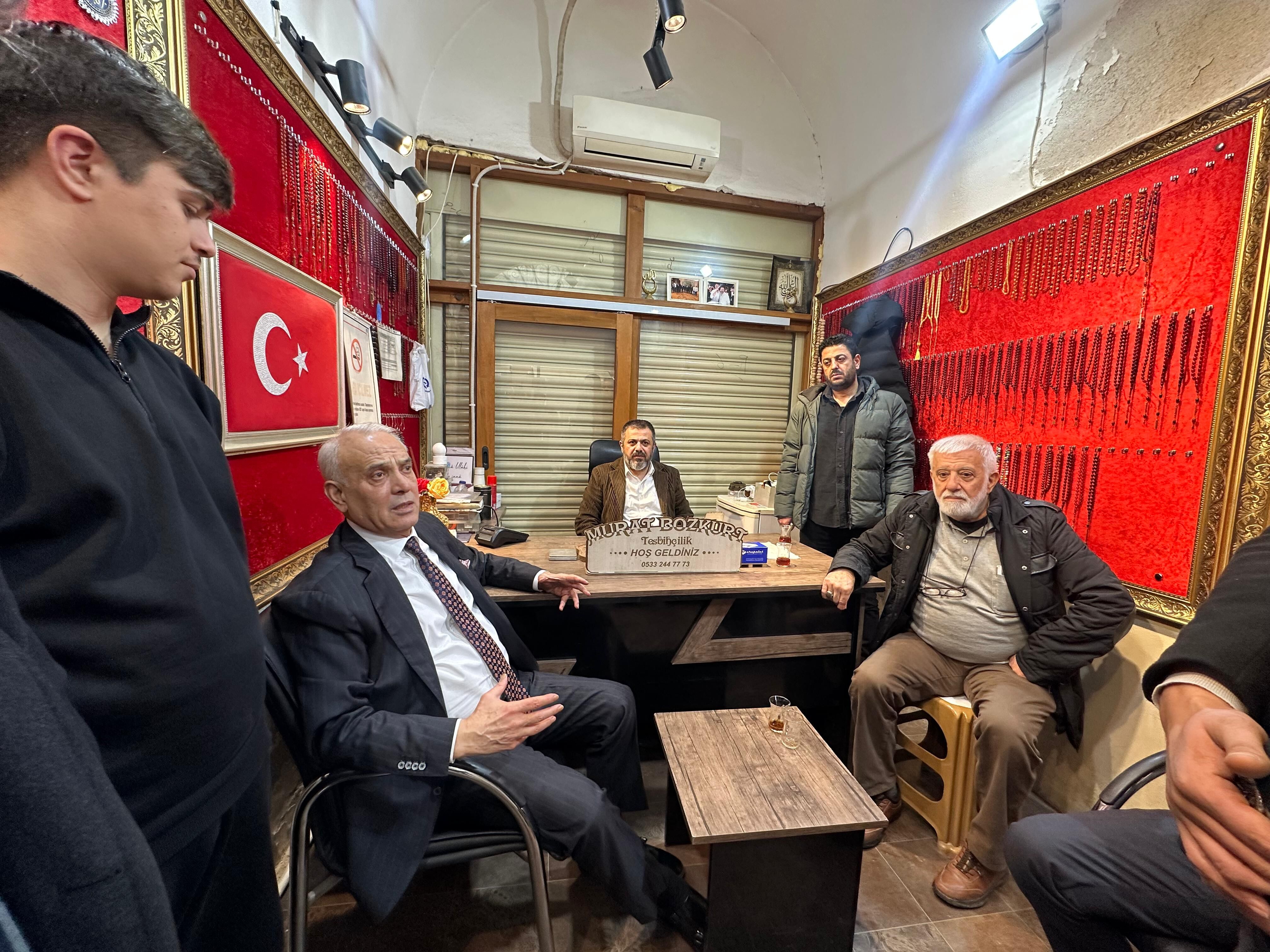 Mhp İl Başkanı Yusuf Kanlı Büyüksaat’te Esnafla Buluştu (2)