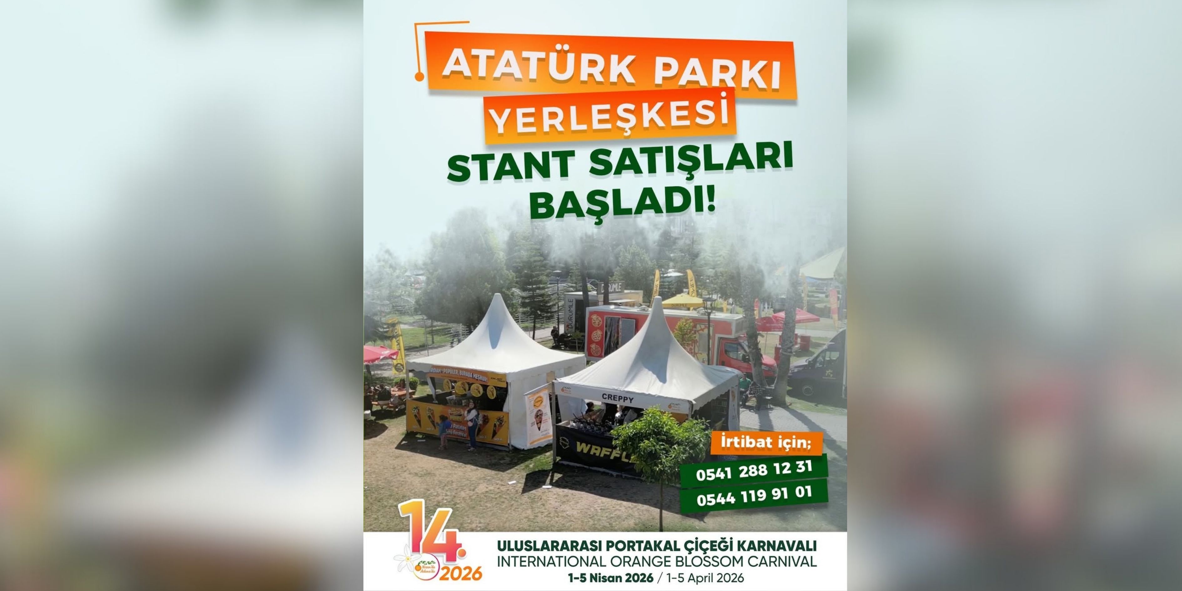 Portakal Çiçeği Karnavalı İçin Geri Sayım Atatürk Parkı’nda Stant Satışları Başladı-1