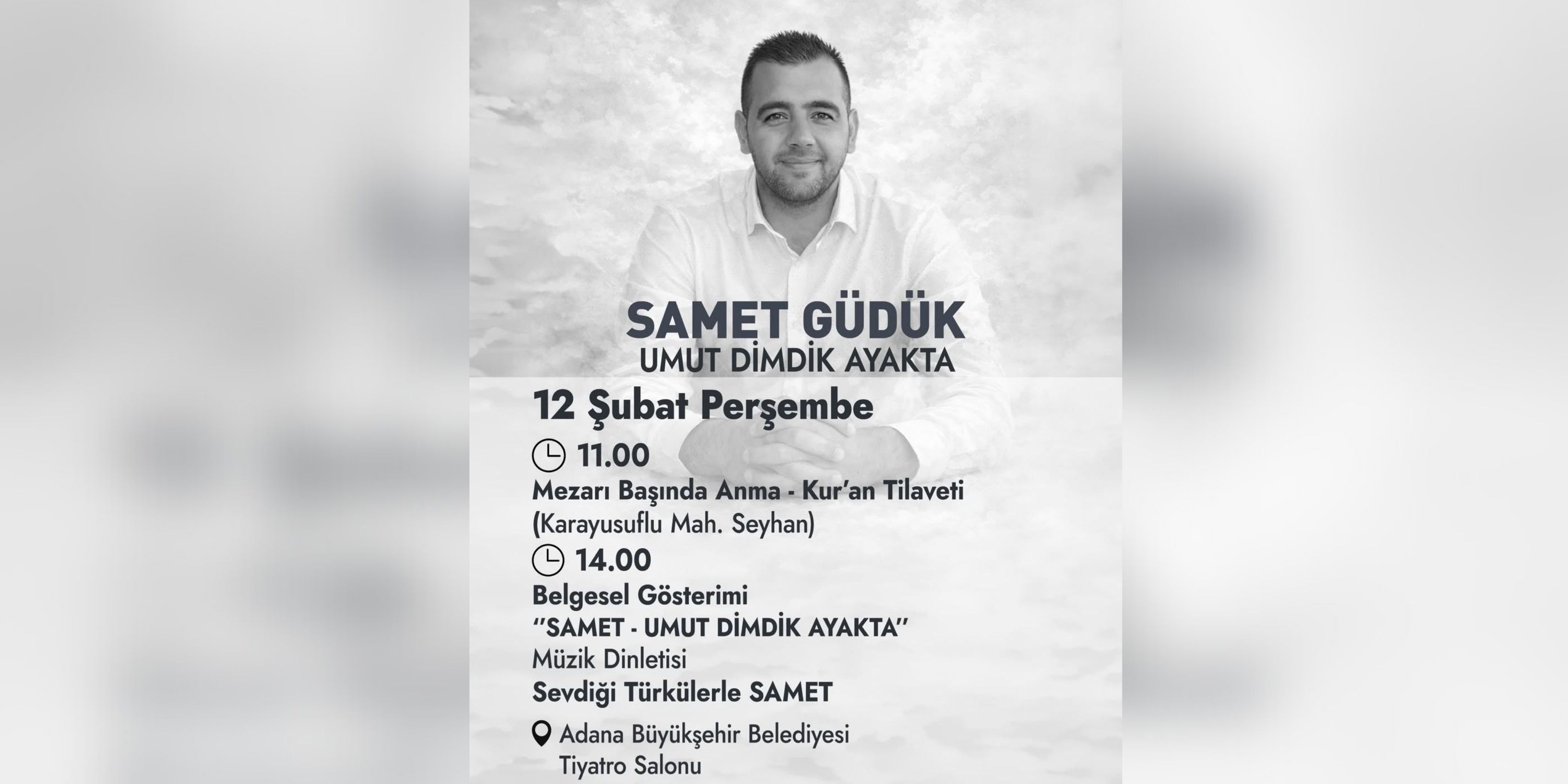 Samet Güdük, “Umut Dimdik Ayakta” Programıyla Anılacak-1
