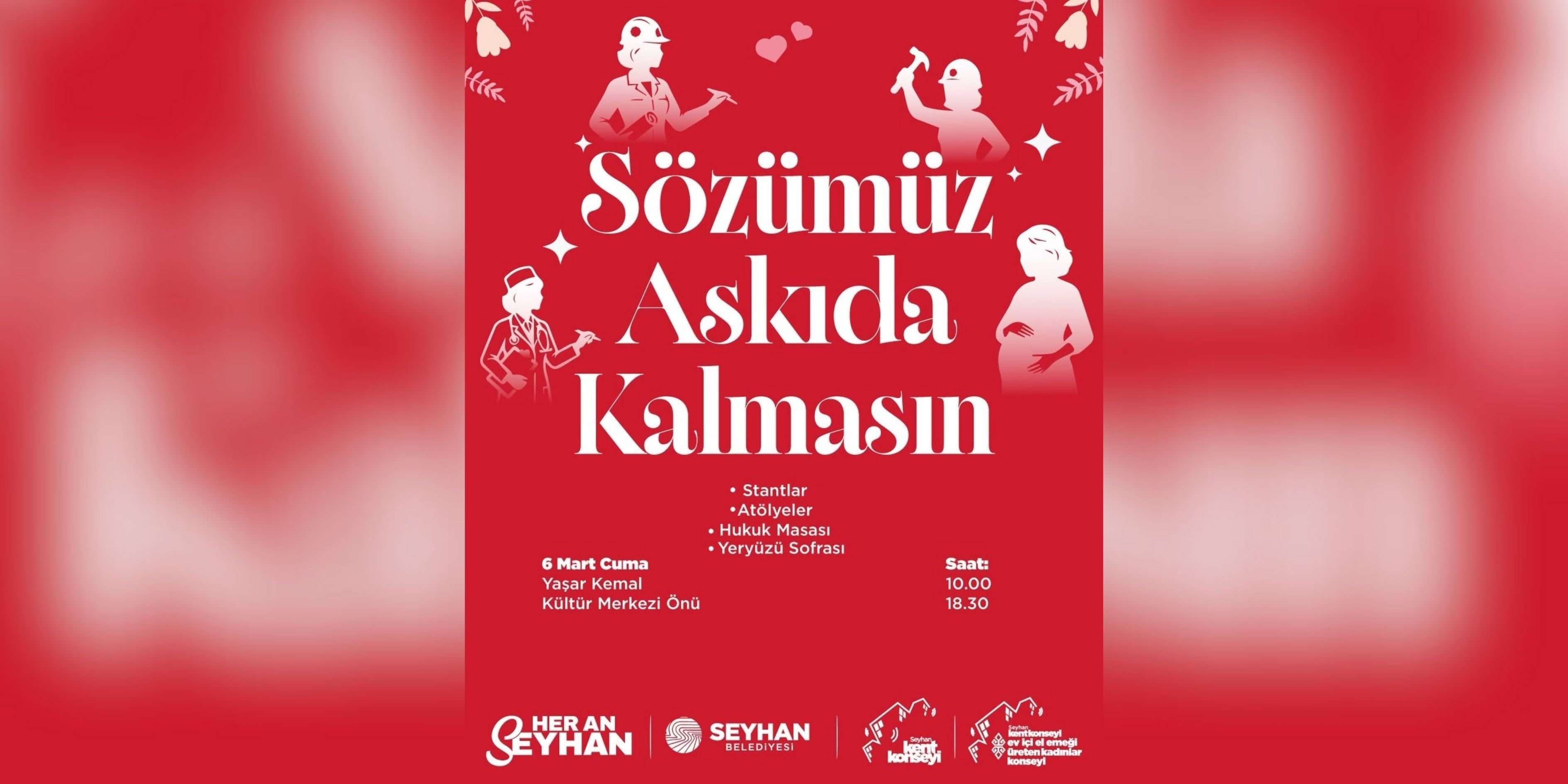 8 Mart’ta Kadın Dayanışması Yaşar Kemal Kültür Merkezi’nde-1