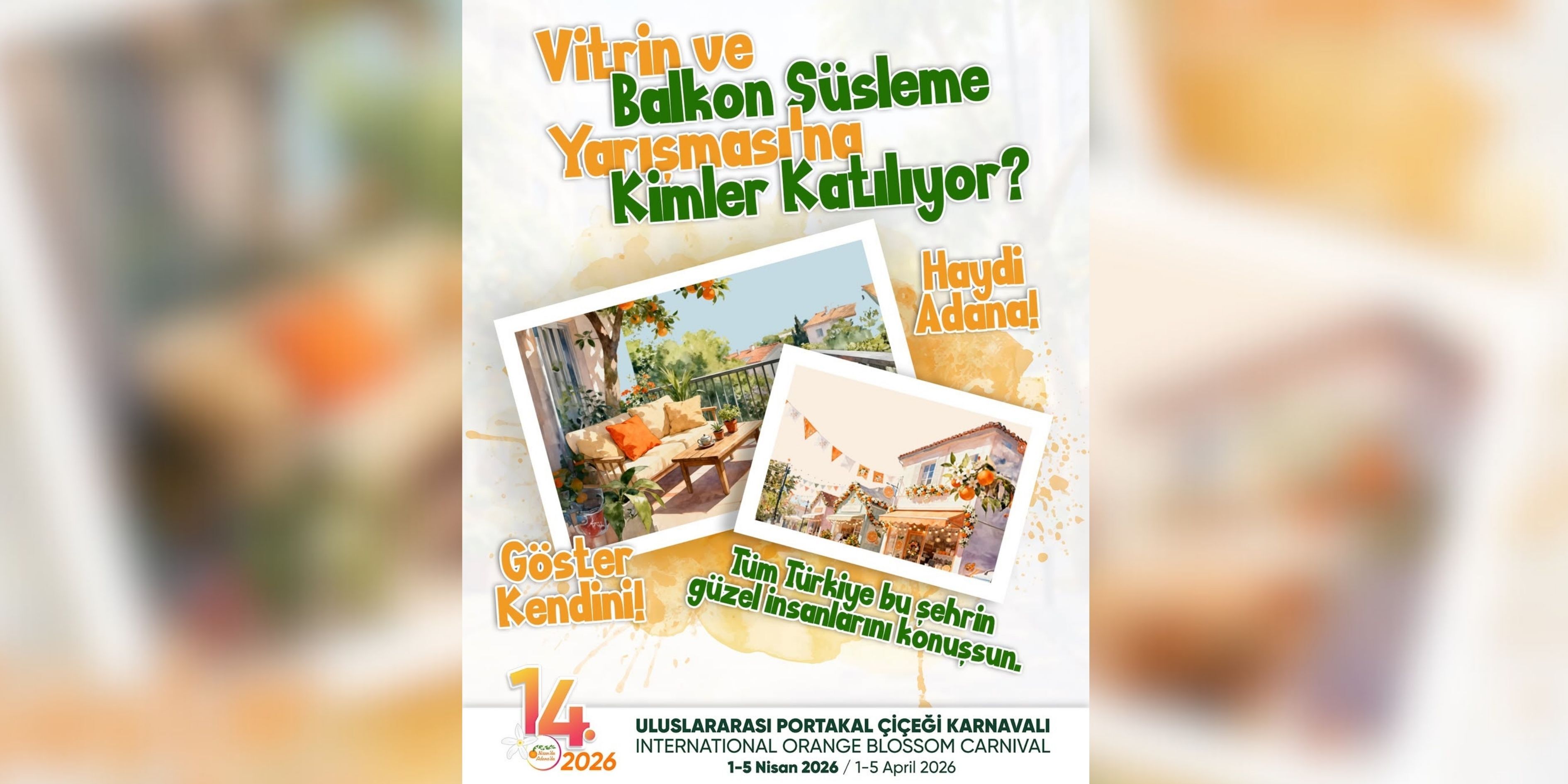 Adana Portakal Çiçeği Renklerine Bürünüyor Yarışma Başladı!