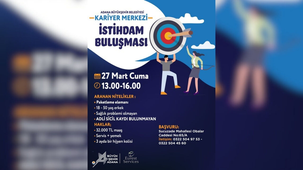 Adana’da Iş Fırsatı Kapısı Aralanıyor