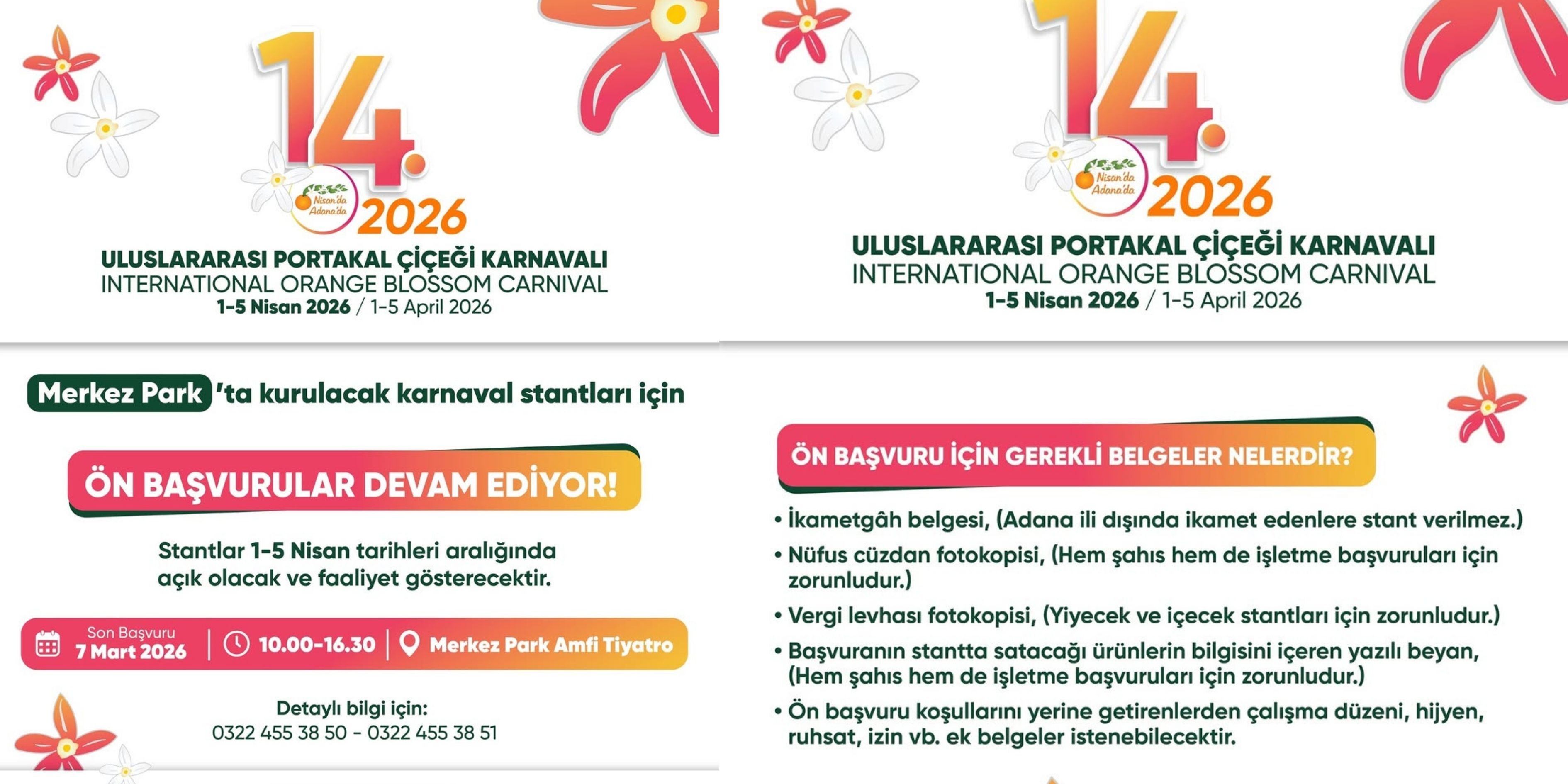Portakal Çiçeği Karnavalı’nda Stant Başvuruları Sürüyor-1