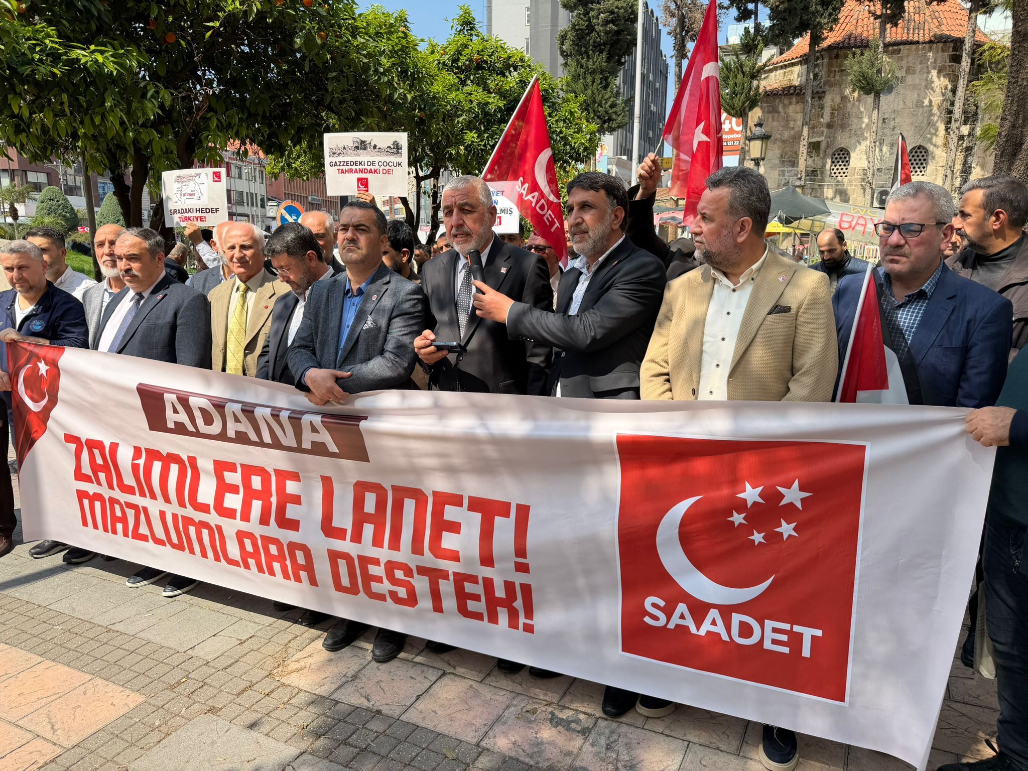 Saadet Partisi Adana’dan Birlik Çağrısı Mazlumun Yanındayız