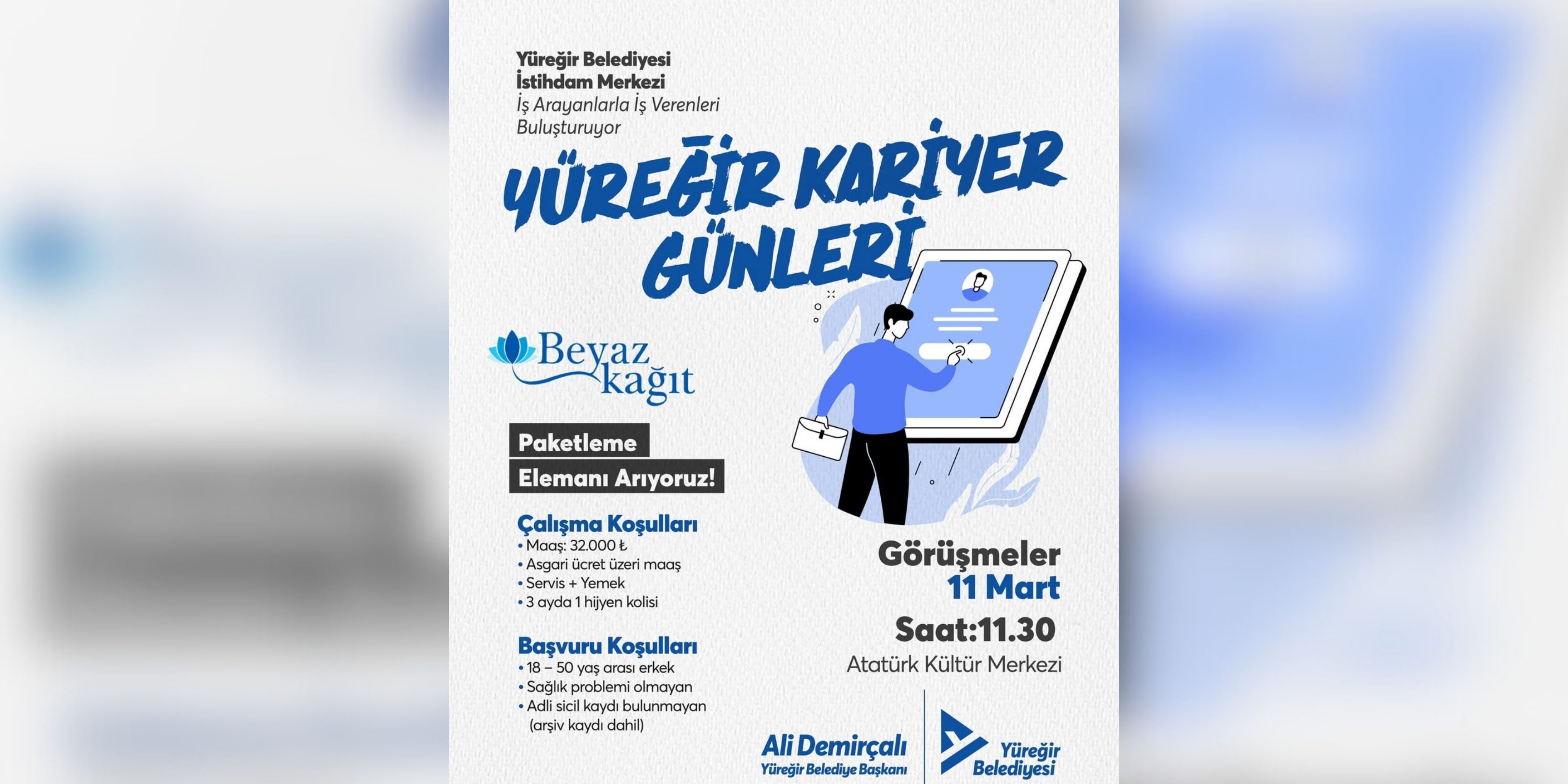 Yüreğir Kariyer Günleri Devam Ediyor Beyaz Kağıt Fabrikası Ekip Arkadaşları Arıyor-1