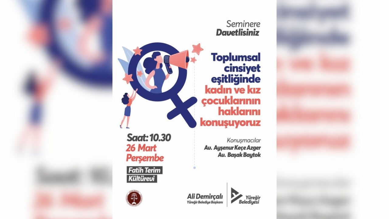 Yüreğir’de Toplumsal Cinsiyet Eşitliği Semineri