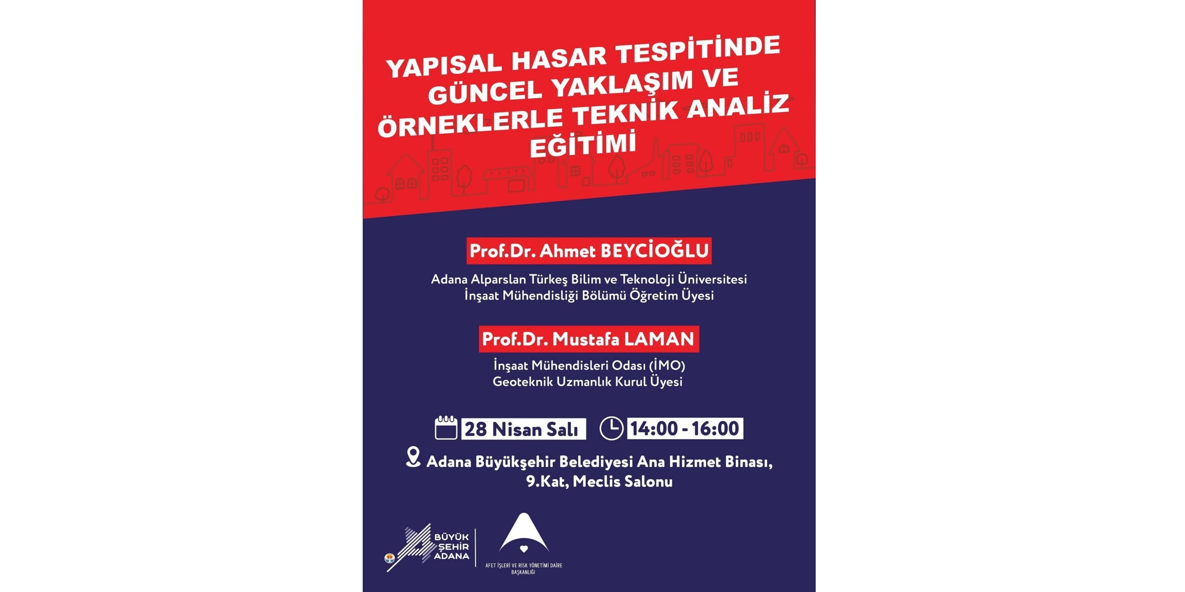 Adana Büyükşehir Belediyesi’nden Teknik Personele Deprem Direnci Eğitimi-1