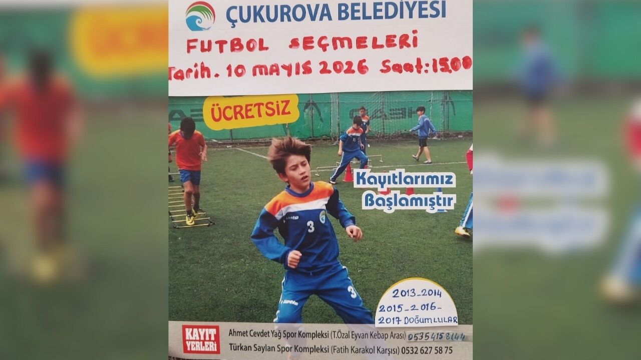 Çukurova’da Ücretsiz Futbol Seçmeleri Başlıyor (1)