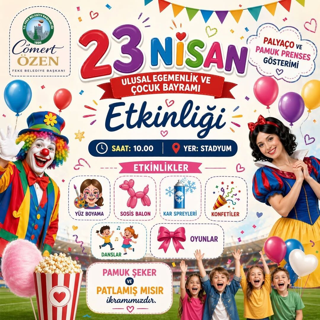 Feke’de Bayram Coşkusu Stadyuma Taşıyor Başkan Cömert Özen’den Büyük Davet!