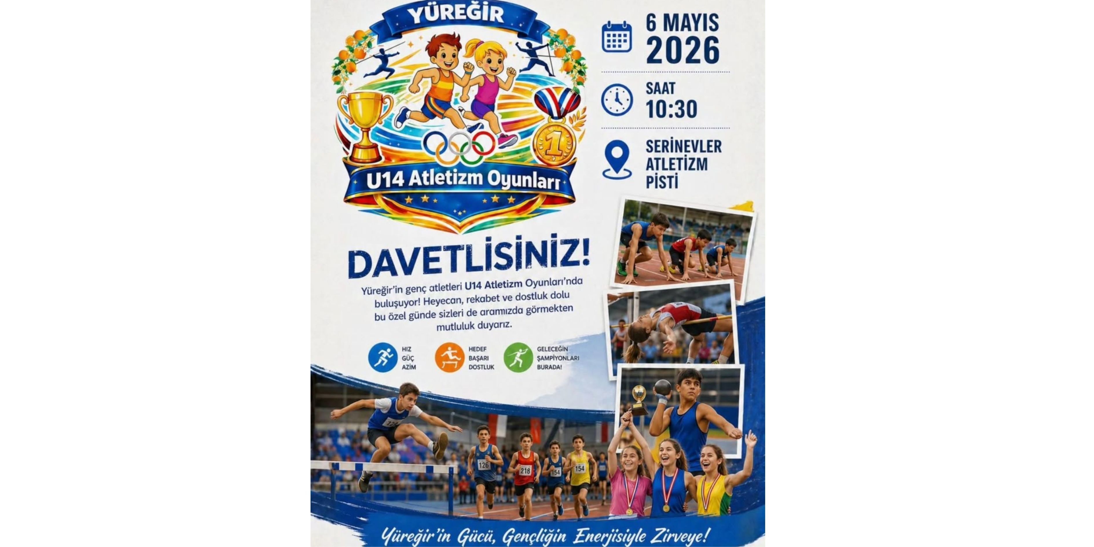 Yüreğir’in Genç Yetenekleri Pistte U14 Atletizm Oyunları Heyecanı Başlıyor!-1