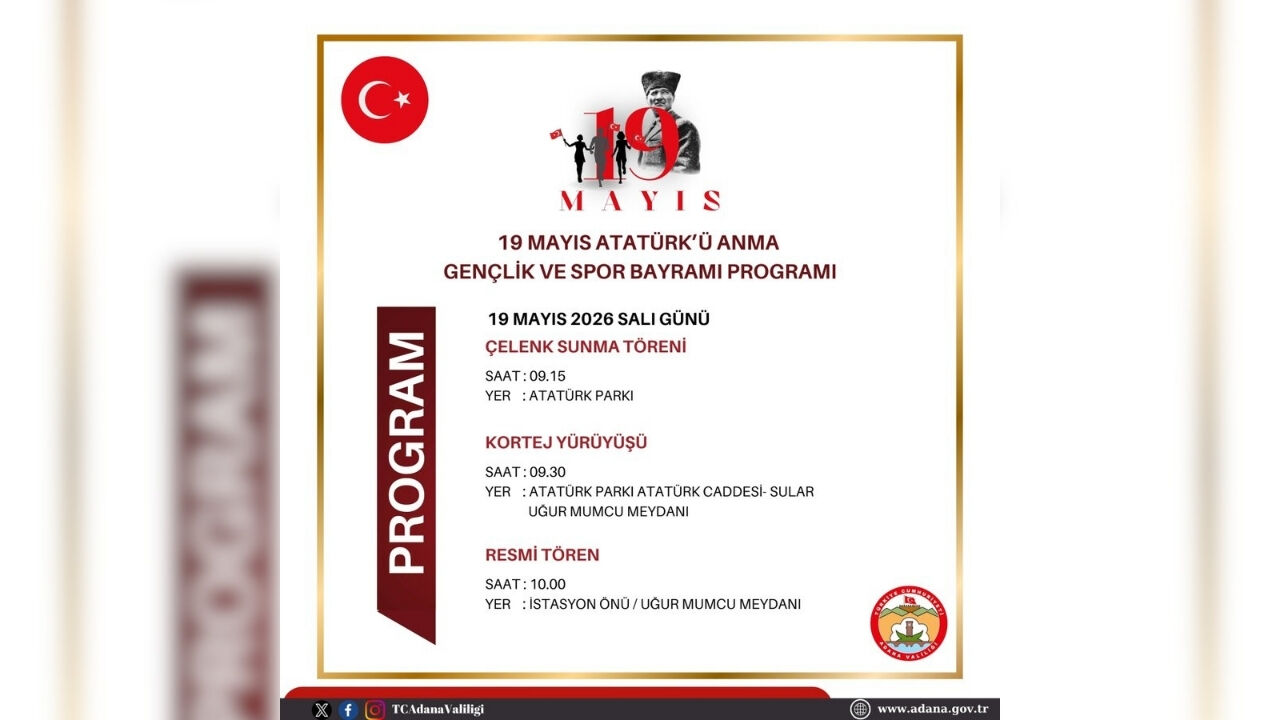 Adana’da 19 Mayıs Coşkusu Kortej Yürüyüşüyle Yaşanacak (1)