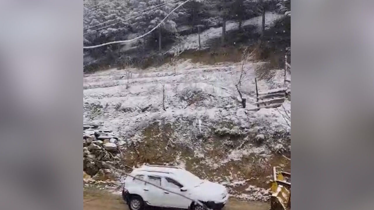 Adana’da Kiraz Çiçekleri Karla Kaplandı (1)