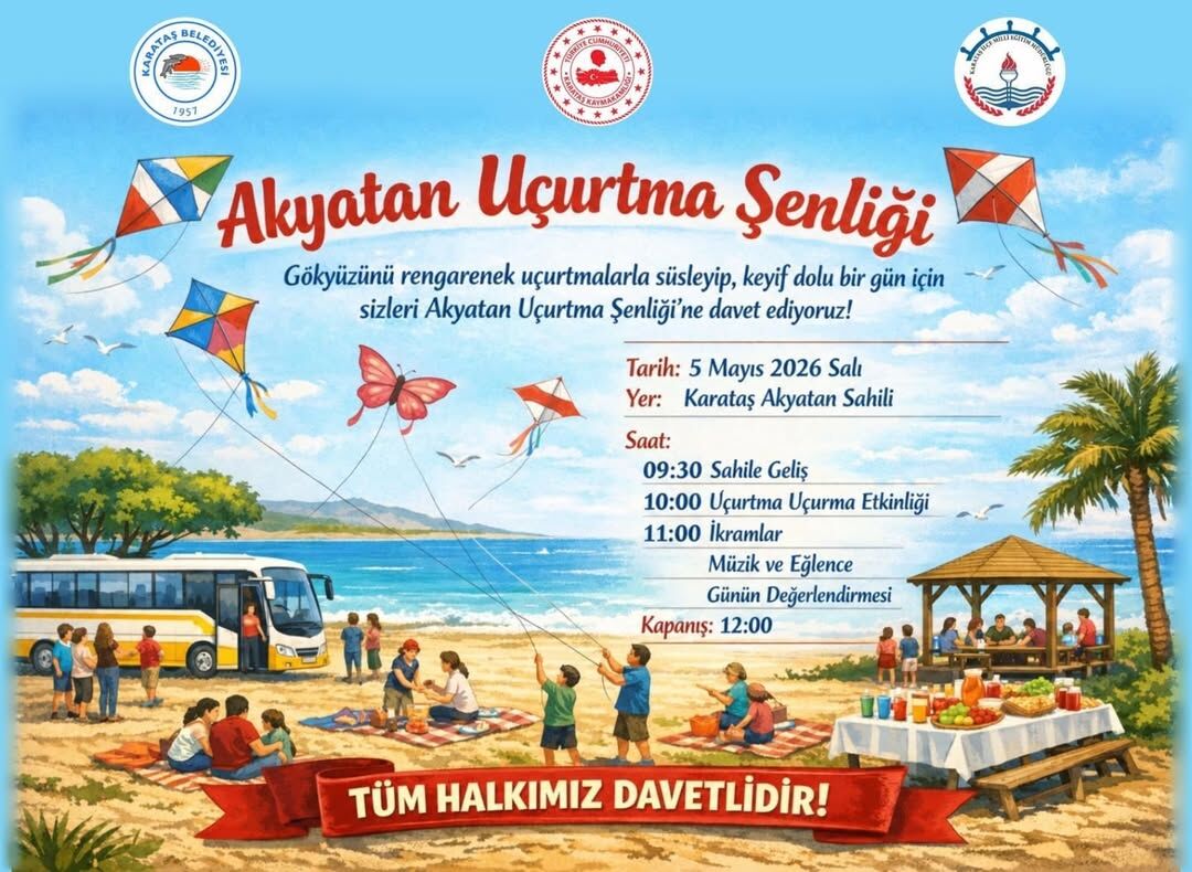 Karataş’ta Gökyüzü Renkleniyor Akyatan Sahili’nde Büyük Buluşma!-1