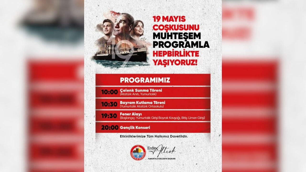 Yumurtalık’ta 19 Mayıs Programı Belli Oldu