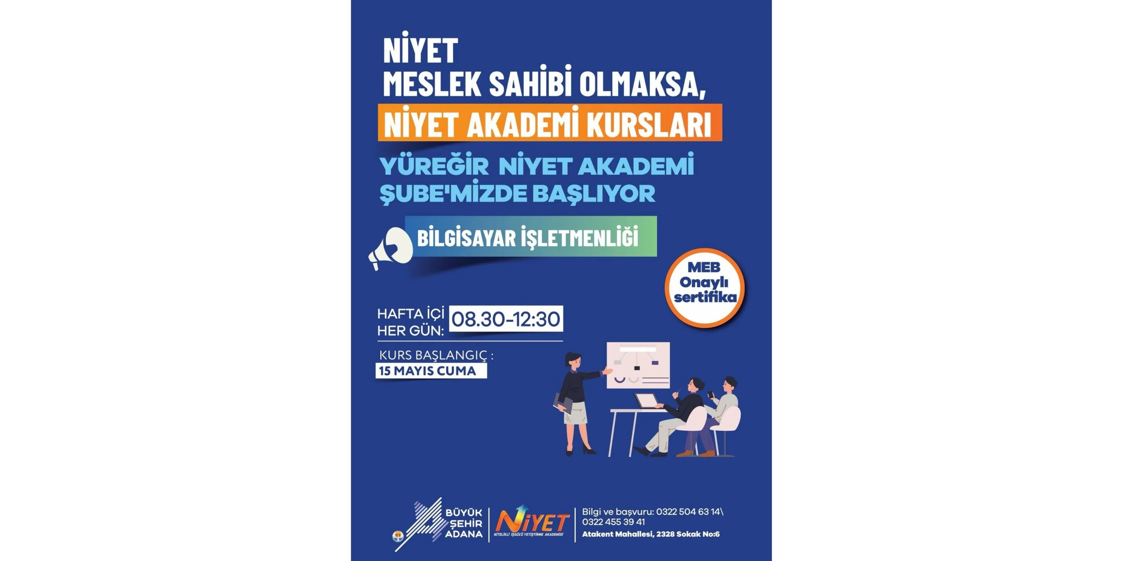 Yüreğir’de Kariyer Fırsatı Meb Onaylı Bilgisayar Kursu Başlıyor-1