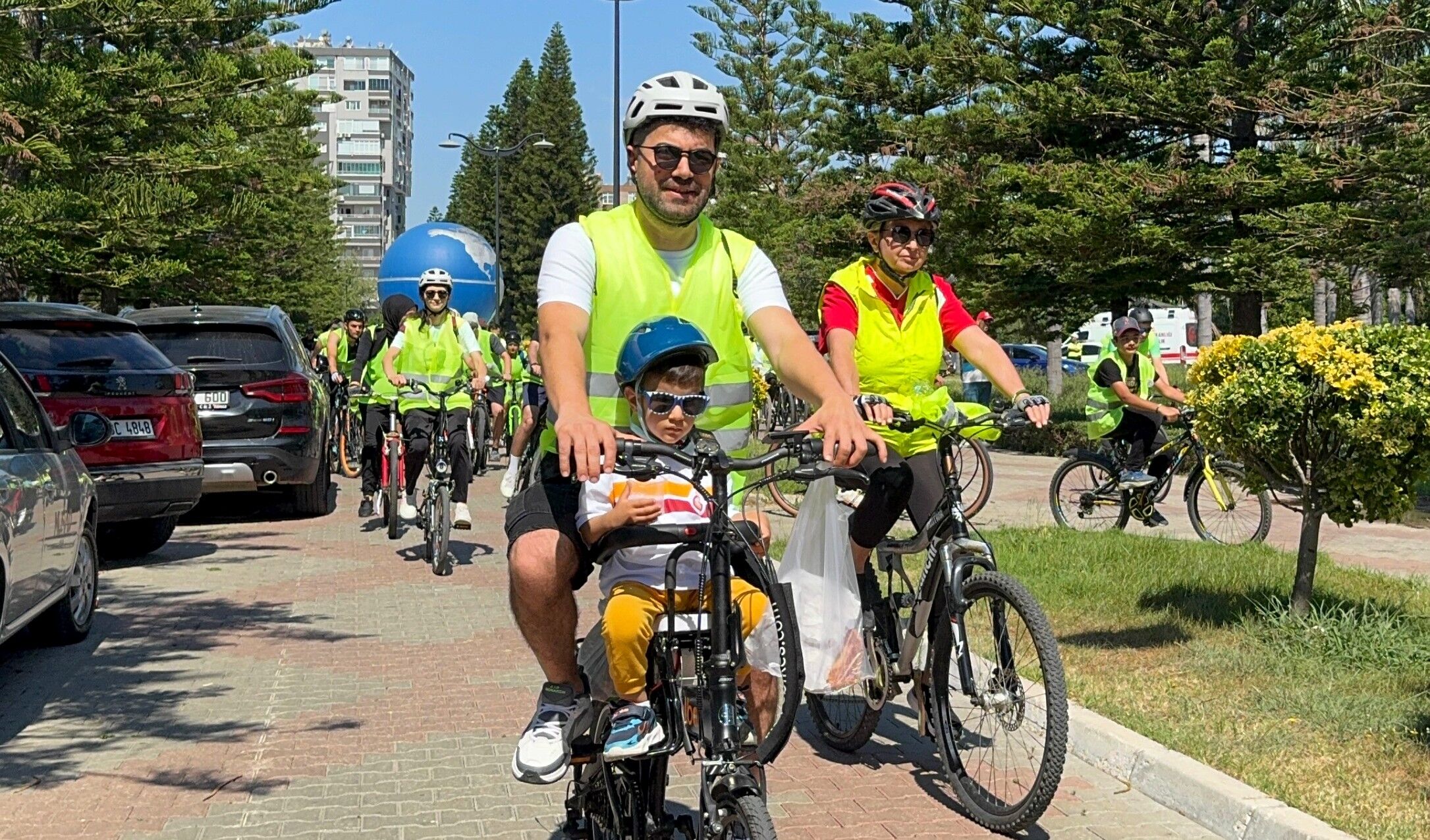 Adana'da Yeşilay Bisiklet Turu Renkli Görüntülere Sahne Oldu (2)
