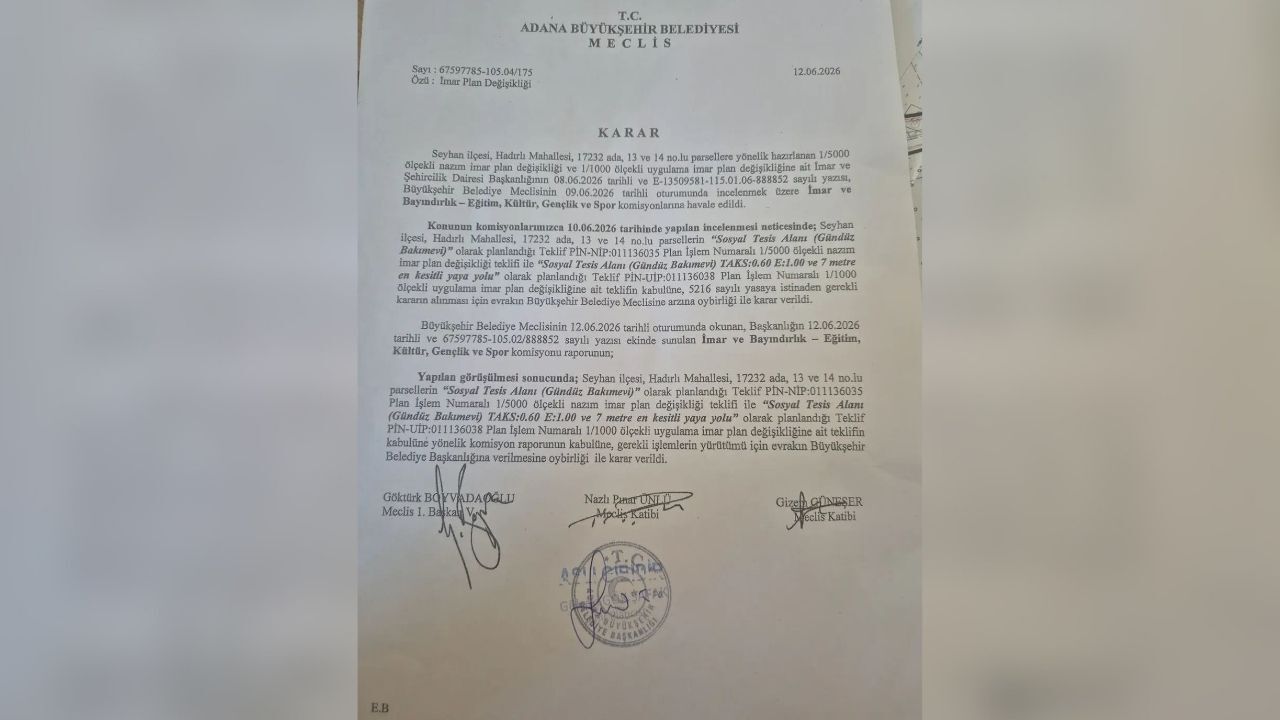 Hadırlımahallekararı